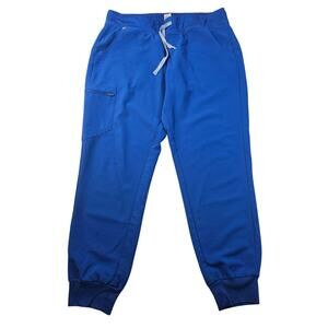 Figs technical collection  blue sz L drawstring waist joggers cargo pockets